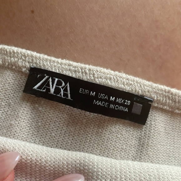 ZARA|| Ribbed Crop Top Size Medium - Picture 6 of 6